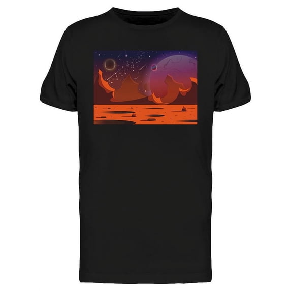 Realistic And Futuristic Space T-Shirt Men -Image by Shutterstock, Male XX-Large