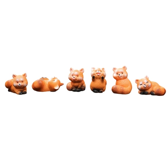 Realistic Animal Toy Miniature Pandas Figurine Mini Pandas Figures Educational Toy Cake Toppers Rearviews Mirror Ornament