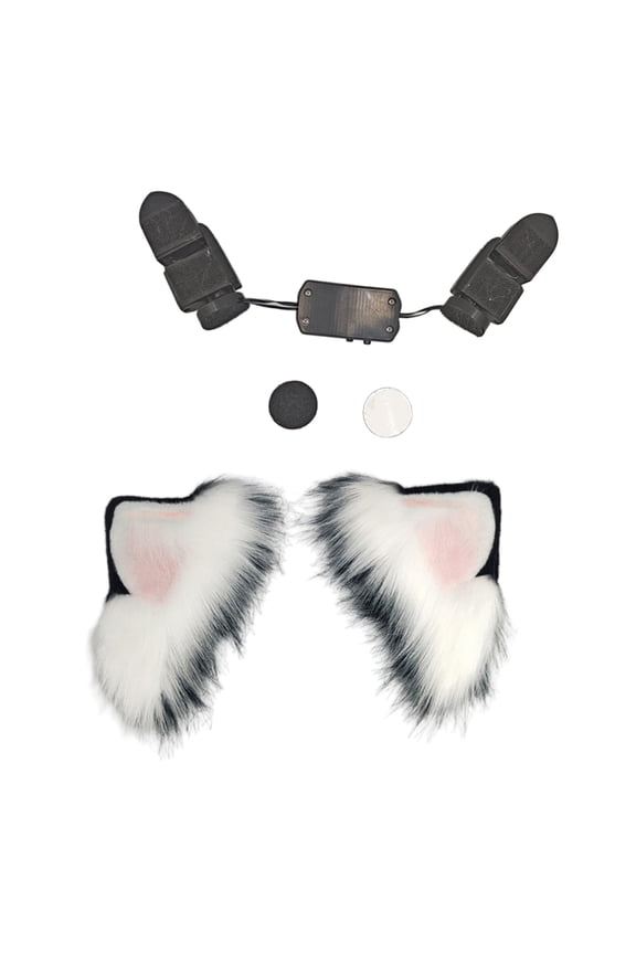 Realistic Animated Cats Ear Headband With Customizable Spacing Electric Moveable Ear Hairhoop For Use
