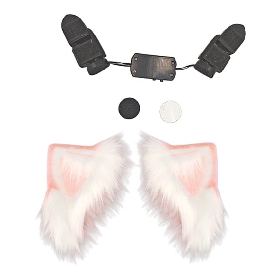 Realistic Animated Cats Ear Headband With Customizable Spacing Electric Moveable Ear Hairhoop For Use