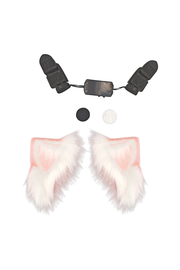 Realistic Animated Cats Ear Headband With Customizable Spacing Electric Moveable Ear Hairhoop For Use