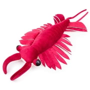 Realistic Anomalocaris Arthropod Stuffed Animal,Soft Cambrian Ancient Sea Creature ShrimpPlush Toy, Lifelike Animal Toy for Kids,Home Decor,Hugging Toy-Red 20.8