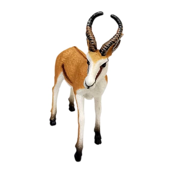 Realistic Antelope Springbok Deer Figurines Creatures Action Figure Preschool Brown