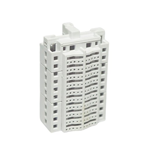 Realistic Apartment Building Model Miniature Unpainted Structure Model For RailwayLandscapes Fairys Garden
