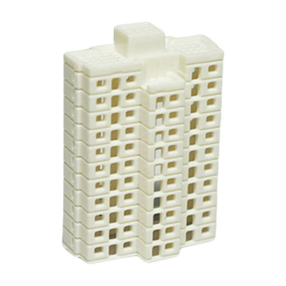 Realistic Apartment Building Model Unpainted Craft Project Miniature Landscape Design 1/800s Scale Solid Structure