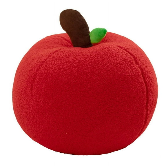 Realistic Apple Plush Toy, Fruit-Shaped Soft Pillow, Decorative Cuddle Prop, Lifelike Fruit Doll, Home Decor Accent