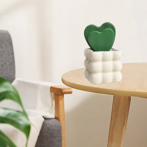 Realistic Artificial Cactus Decor - Ceramic Pot With Lifelike Succulent Design - Low Maintenance Home Office Ornament - Perfect For Tabletop Shelf Display