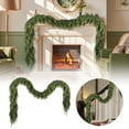 thumbnail image 1 of Realistic Artificial Christmas Cedar Garland with Real Touch Faux Pine Needles for Holiday Fireplace Mantle, Staircase, Door, Window, Table, Indoor Outdoor Decor, Thick Lush Greenery Garland, 1 of 7