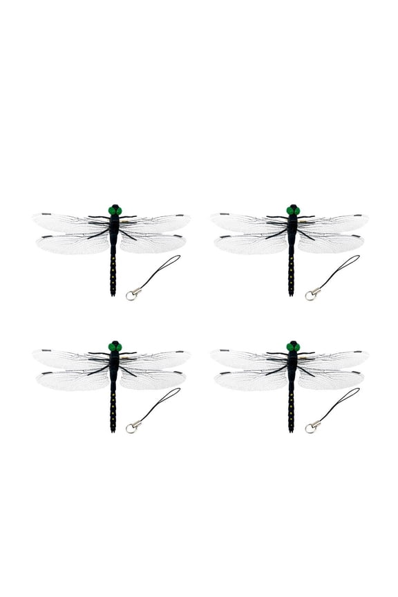 Realistic Artificial Dragonfly Hat Clip, Bug Repelling Simulated Dragon Fly Keychain for Backpack, Yard, Garden, Plant Decoration & Protection