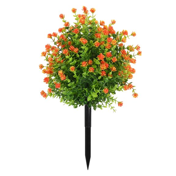 Realistic Artificial Eucalyptuses Leaves Ground Stakes For Outdoor Garden Decoration With Weather Resistant Plastic And Soft Rubber