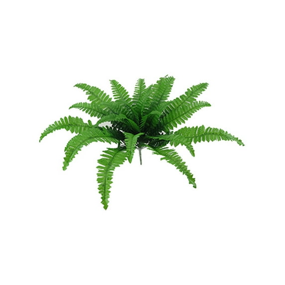 Realistic Artificial Fern Plant, 18 Branches Fake Greenery for Outdoor Porch, Indoor Home Decor, Windows, Patio, Uv Protected Faux Plants for Year-Round Beautyharlik