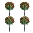 thumbnail image 1 of Realistic Artificial Flower Ball Tree with Ground Spike, Fake Silk Topiary Trees for Home Decor Garden Patio and Indoor,2 Pack/4Pack, 1 of 9