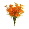 thumbnail image 1 of Realistic Artificial Flower Bouquet - Silk Flowers Arrangement for Home Decor, Wedding Centerpieces, Vase Decoration, Lifelike Fake Plants for Living Room, 1Pcs (Orange), 1 of 5