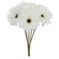 thumbnail image 1 of Realistic Artificial Gerbera Bouquet, Wedding Handheld Flower, Rustic Home & Hotel Decor, Table Centerpiece, Long-Lasting Floral Arrangement, No Fade White, 1 of 9