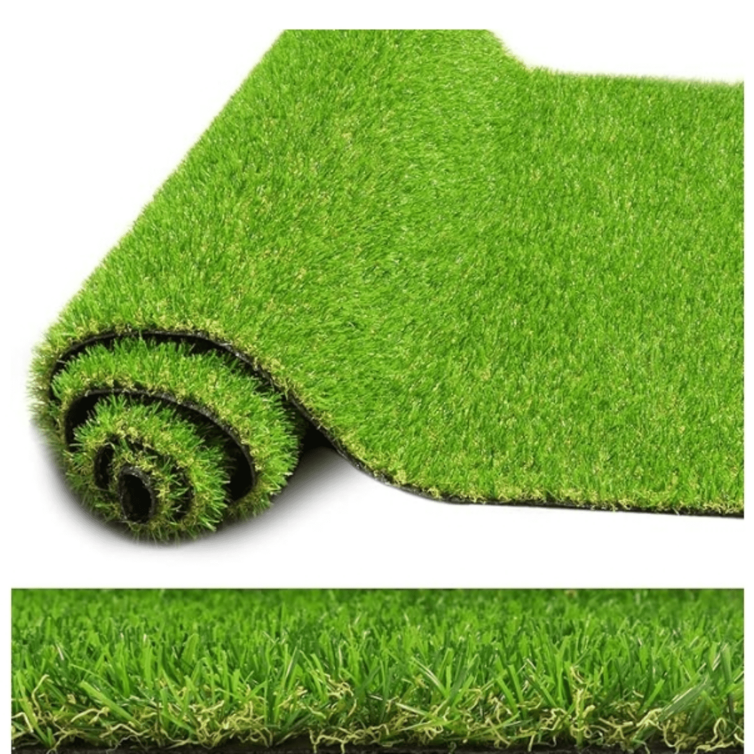 Realistic Artificial Grass Rug 4 FT x 6 FT Fake Faux Turf Grass, 0.8 ...