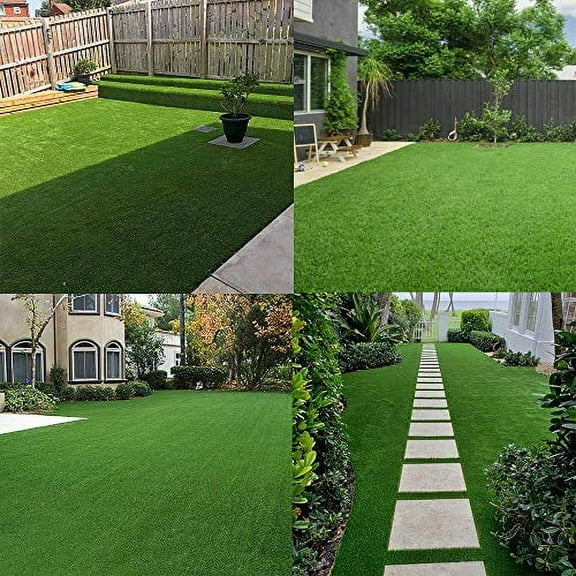 Realistic Artificial Grass Turf Lawn-1 x 78 Feet, 0.7" Indoor Outdoor Garden Lawn Landscape Synthetic Grass Mat Fake Grass Rug