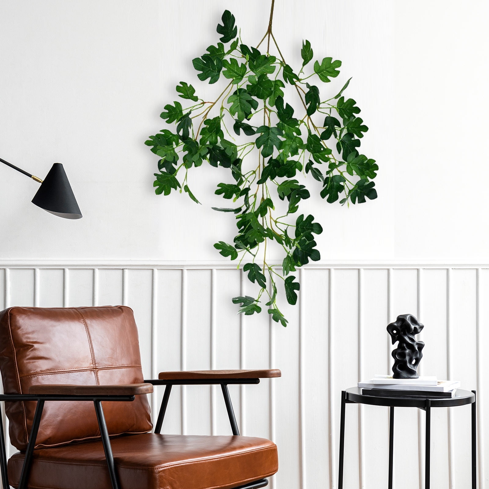 Realistic Artificial Leaves Vines Garland, Fake Silk Hanging Willow