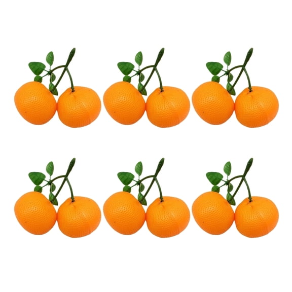 Realistic Artificial Orange Artificial Fruit Model Plastic Texture Perfect for Restaurant Displays and Photography