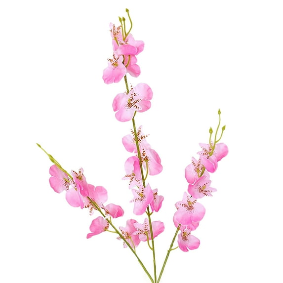 Realistic Artificial Orchids (3 Fork) - Colorful Faux Flower for Wedding & Home Office Table Centerpiece, Floral Arrangement Decoration