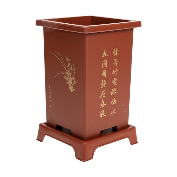 Realistic Artificial Orchid Hanging Planter Pot for Indoor and Outdoor Decor, Faux Orchid Plants for Garden, Home, Patio