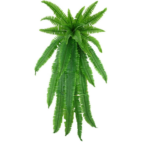 Realistic Artificial Persian Grass - Lifelike Ferns for Outdoor Porch, Windows, Home & Balcony Decor | UV-Resistant Plastic Plants, Easy Maintenance, Year-Round Greenery for Indoor Outdoor Spaces(M)