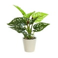 thumbnail image 1 of Realistic Artificial Potted Plant - Green Plastic Indoor Decor for Home, Desk, Bookshelf - Low Maintenance Faux Greenery for Living Room, Bedroom, Bathroom, 1 of 6