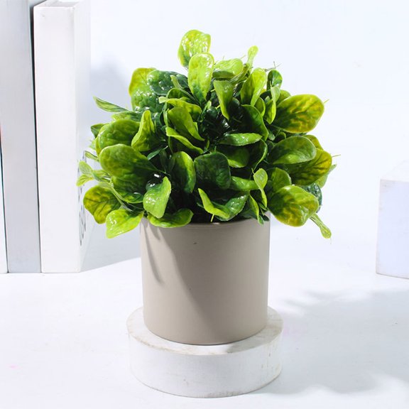 Realistic Artificial Potted Plant,Simulation Greenery Decor for Home Office Desktop,Fake Plants for Living Room Home Office Desktop Bookshelf Window Sill Indoor