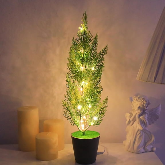 Realistic Artificial Twinkling Palm Tree Paradise Lamp - USB Powered Twinkling Paradise Decor Lamp with Soft Ambiance Glow, Ideal Gift for Home, Office, Bedroom & Tropical Event Decoration
