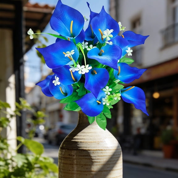 Realistic Artificial Water Lily, Artificial Silk Flower Arrangement with Flexible Stems for Home Decor and Wedding