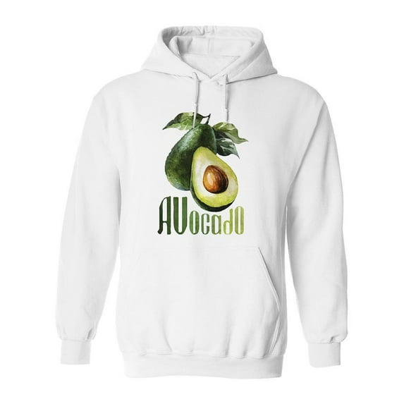 Realistic Avocado Hoodie Men - Men Hoodie, White, Small