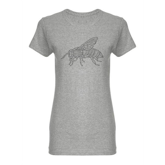 Realistic Bee Shaped T-Shirt Women -Image by Shutterstock, Female XX-Large