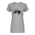 thumbnail image 1 of Realistic Bee Sketch Shaped T-Shirt Women -Image by Shutterstock, Female Medium, 1 of 2