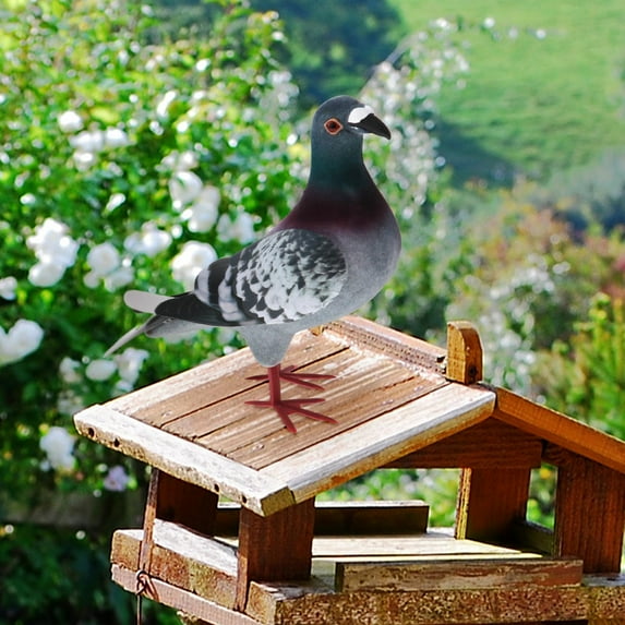 Realistic Bird Figurines, Artificial Foam Pigeons, Simulation Foam Pigeon Model, Mini Fake Birds Easter Gifts for Kids Home Decoration 2pcs Style B