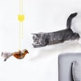 thumbnail image 1 of Realistic Bird Sound Cat Toy, Hanging Feather Teaser with Chirp Sound, Interactive Cat Toy for Indoor Cats Play & Exercise,Brown, 1 of 6
