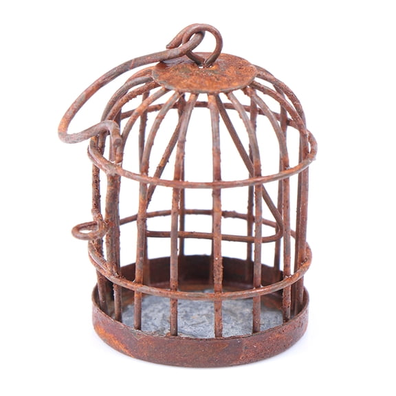 Realistic Birdcage Model, Metal Wire Construction, Delicate Design, Educational Toy & Desk Decoration for Home Office