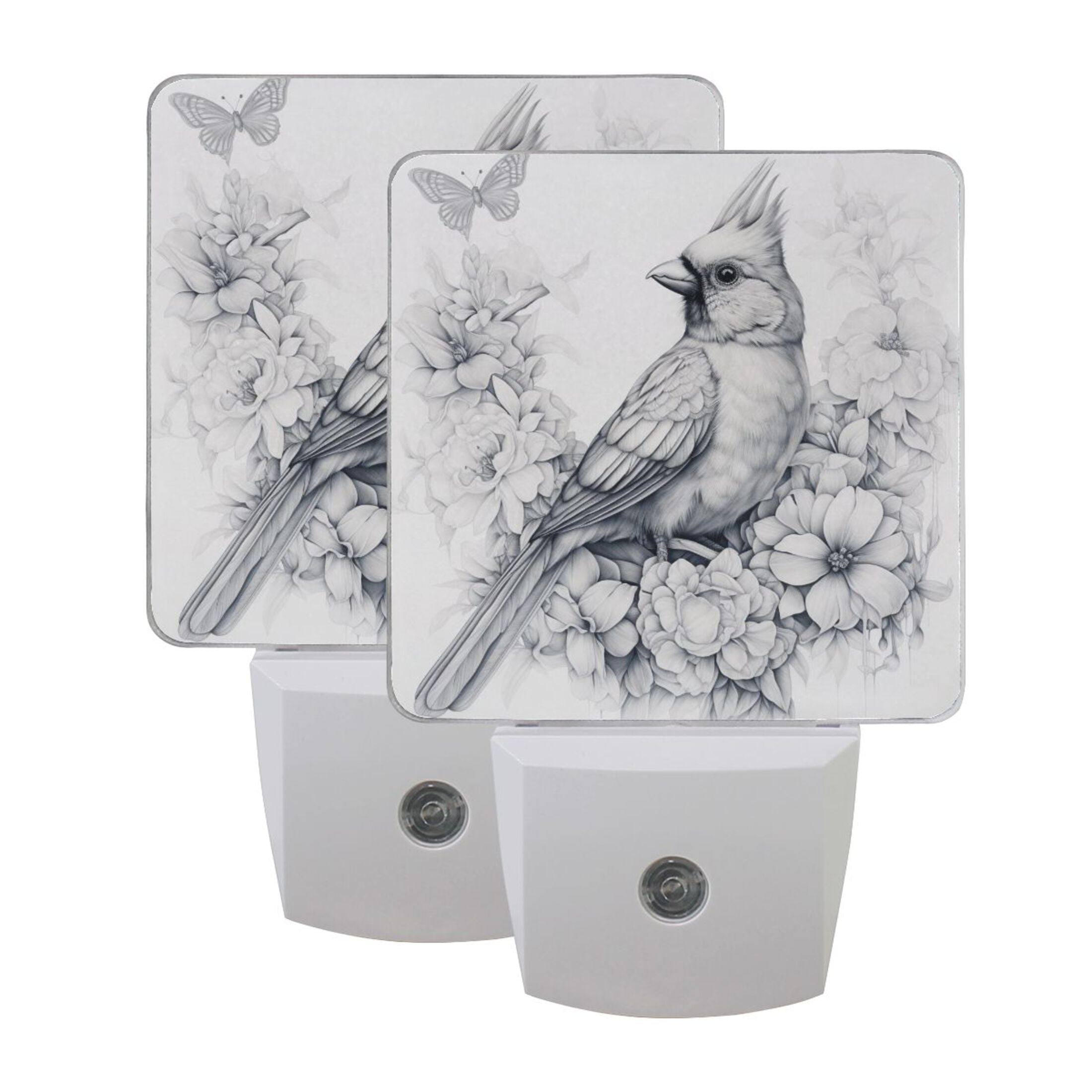 Realistic Birds LED Night Light with Smart Sensor Plug Into Wall Dusk ...