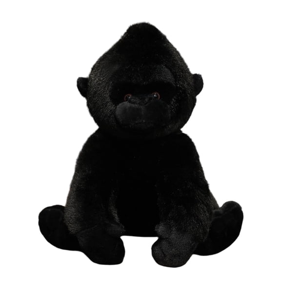 Realistic Black Gorilla Plush Toy Soft Stuffed Animal Huggable Gorilla Doll Lifelike Design for Kids Animal Lovers Toys Plushies Birthday Gifts Holiday Stuffed Toy