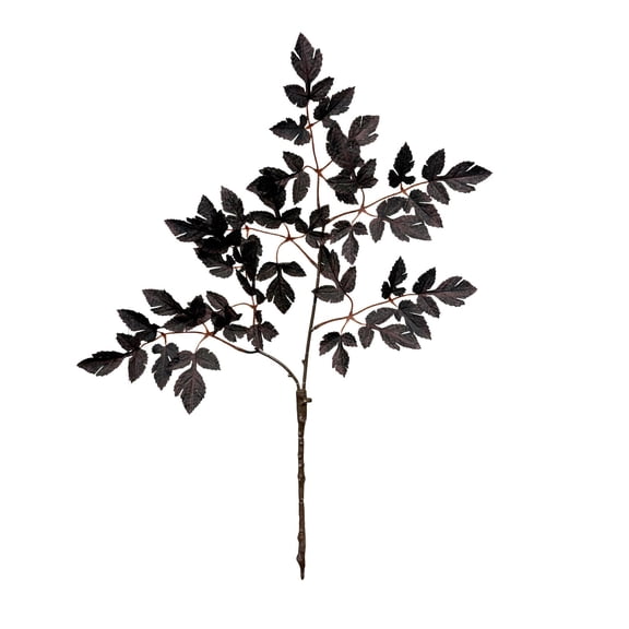 Realistic Black Pine Needle Branch Decoration 23.2 Inch Plastic Norfolk Pines Vine For Halloween Dark Themed Party Decor 1 Pack