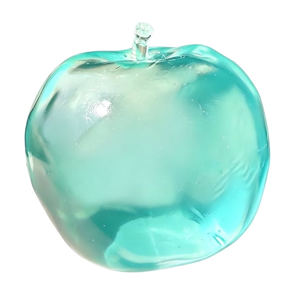 Realistic Blue Apple Squishy Doll, Clear Squishy Stress Relief Dolls, Super Soft Silicone Sensory Fidget Dolls, Hand Pinching Decompression Dolls, Slow Rising Stress Reliever