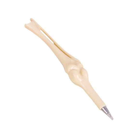 Realistic Bone Pen, All-in-One Novelty Skeleton Ballpoint Pen with 0.7mm Blue Ink Refill Inside, Fun Gift for Doctors, Nurses, Students, Cool Desk Accessory and Unique Novelty Writing Pen