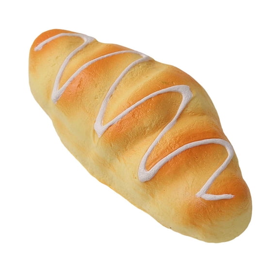 Realistic Bread Shaped Squishy for Adults Slow Rebound Simulation Food Sensory Gadget Soft Tactile Office Desk Accessory Pressure Relief Tool 1 Pack