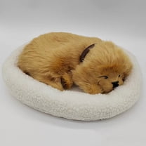 Realistic Breathing Dog Plush Toy Soft Stuffed Electronic Pet Home Decor Doga Smile Home