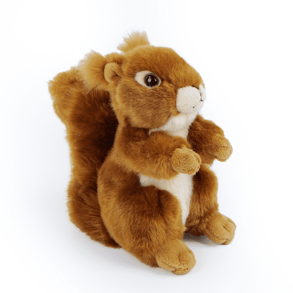 Realistic Brown Squirrel Plush Decorative Figure, Home Décor Accent, 7.5 in