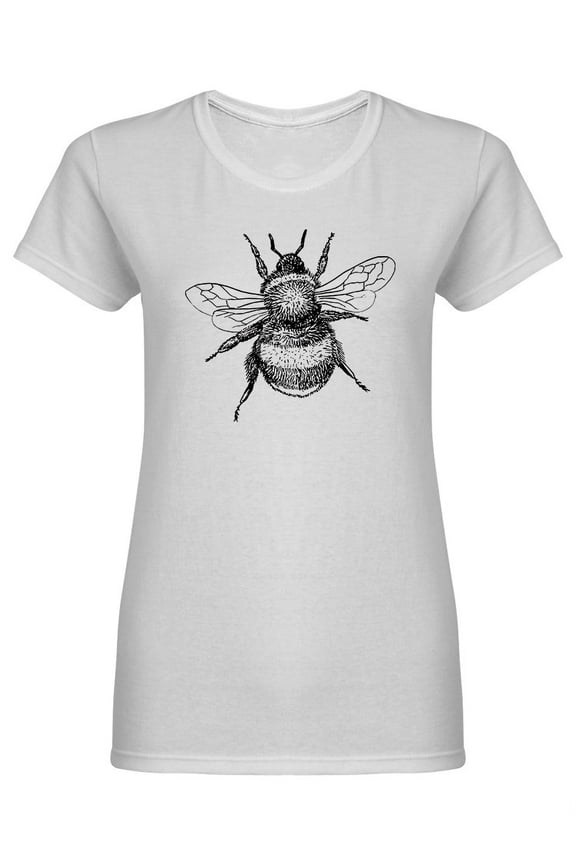 Realistic Bumblebee Design Shaped T-Shirt Women -Image by Shutterstock, Female Large