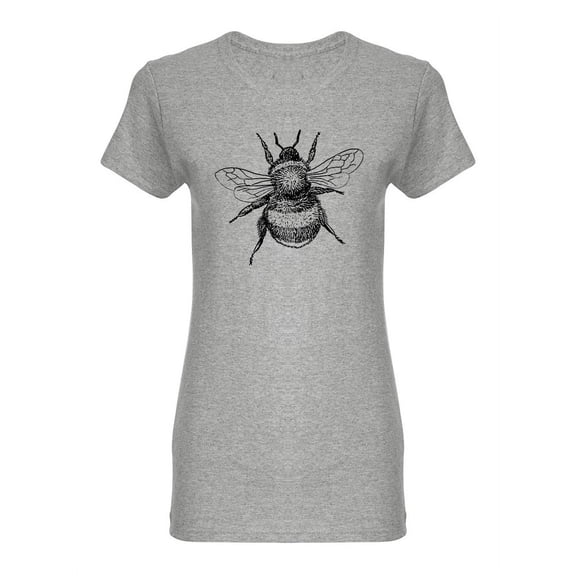 Realistic Bumblebee Design Shaped T-Shirt Women -Image by Shutterstock, Female Small