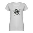 thumbnail image 1 of Realistic Bumblebee Design Shaped T-Shirt Women -Image by Shutterstock, Female XX-Large, 1 of 2