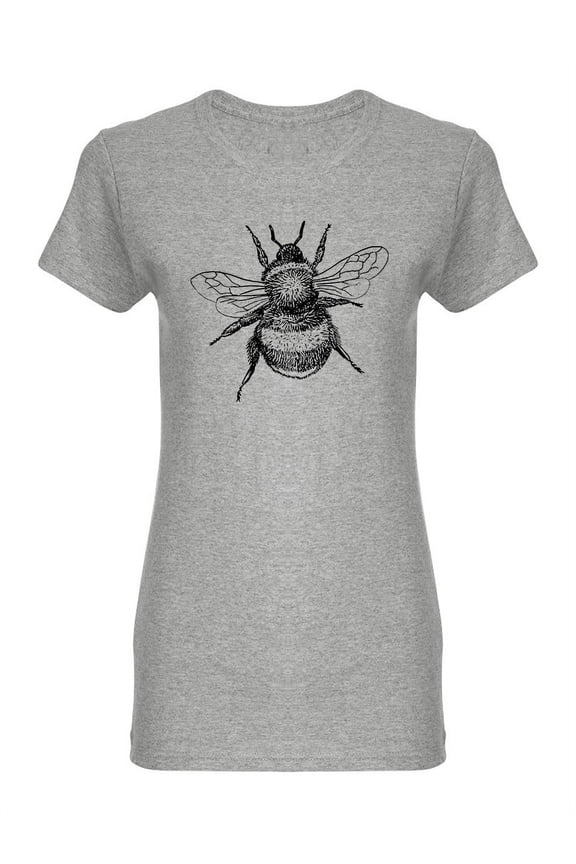Realistic Bumblebee Design Shaped Tee Women's -Image by Shutterstock