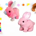 thumbnail image 1 of Realistic Bunny Toy, Bunny Toys Educational Interactive Toys, Easter Plush Stuffed Bunny Toy Walking Rabbit Educational Toys for Kids, Hopping Wiggle Ears Twitch Nose(FK-2PCS), 1 of 6