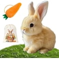 thumbnail image 1 of Realistic Bunny Toy, Petsboro Bunny Pal, Easter Bunby - My Realistic Bunnypal Toys, Bunbi Realistic Stuffed Animal, Robot Rabbit for Kids, Handmade Plush Interactive Basket Stuffers (Yellow 2), 1 of 8