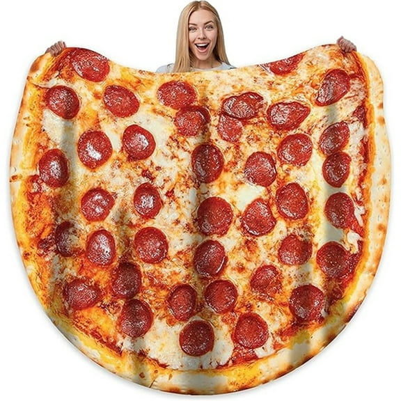Realistic Burrito Tortilla Throw Blanket Soft Flannel Round Funny Food Blanket for Adults Kids Home Travel